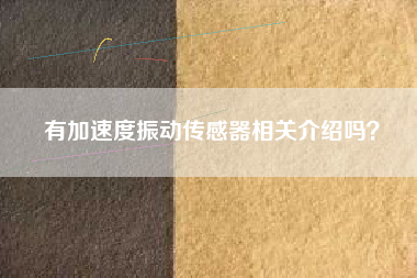 有加速度振動(dòng)傳感器相關(guān)介紹嗎？